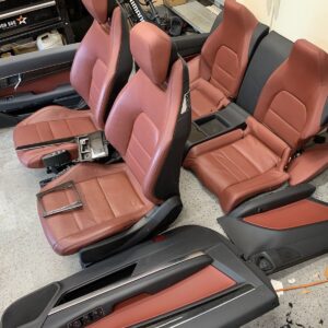 10-16 C207 MERCEDES E350 E550 INTERIOR Front & Rear SEAT COMPLETE Set RED