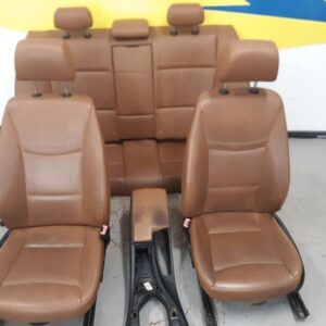 11-13 BMW 328i SET OF SEATS FRONT AND REAR WITH CONSOLE