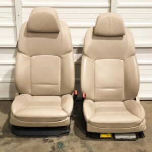 11-16 BMW 528i 535i 550i F10 Front SPORT Seats PAIR Heated Cooled OYSTER Merino
