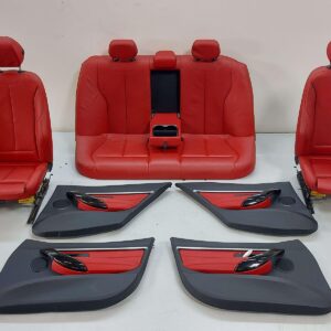 12-19 330i F30 Red Leather Interior Sport Package Electric Thigh Support *NOTES*