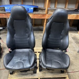 1996-2002 BMW Z3M Convertible Leather Black Front Seats Powered Heated OEM