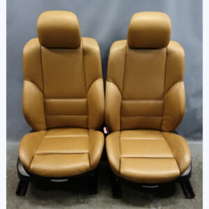 1999-2005 BMW E46 3-Series 4door Front Sport Seat Pair Natural Brown Leather OEM