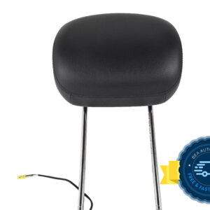 2006-2009 Mercedes E350 Front Active Black Leather Headrest Assembly OEM