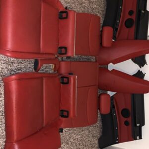 2009 BMW E92 335i Rear Interior Leather Upper Lower Seats Bolster OEM 21BA4F8