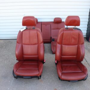 2011-2013 BMW M3 COUPE FRONT & REAR SECOND ROW SEAT LEATHER RED ASSEMBLY OEM