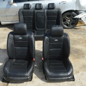 2011 W221 MERCEDES S63 AMG FRONT & REAR BLACK LEATHER SEAT SEATS COMPLETE SET