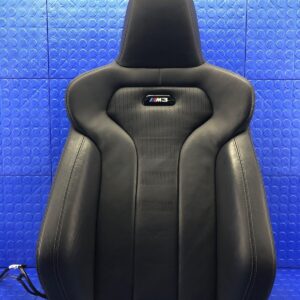 2015-2018 BMW M3 OEM FRONT RIGHT UPPER SPORT SEAT BACKREST BLACK *SCRATCHES*