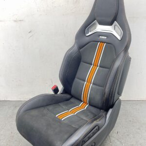 2015 - 2019 MERCEDES CLA45 AMG FRONT LEFT DRIVER SEAT RECARO LEATHER W/ORANGE