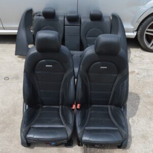 2017 W205 MERCEDES C63 AMG SEDAN FRONT & REAR SEATS SEAT COMPLETE SET BLACK