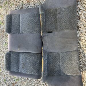 96-00 HONDA CIVIC REAR SEAT SEATS BACK REST & BOTTOM CUSHION DARK GRAY COUPE OEM