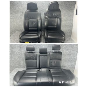 BMW 2011-2016 F10 Exclusive Black Nappa Leather M-Sport Heated Seats Set OEM 74K
