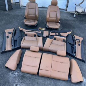 BMW 335i Coupe Sport Seats Brown E92 07-10 OEM 328i Peanut Butter Heated