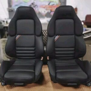BMW E36 M3 Vader Seats - FULLY RESTORED Heated, Manual, Black OEM Leather - GAHH