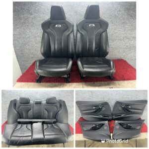 BMW F30 F80 M3 Full Interior Seats Panels Merino Black Leather Assembly OEM 62K