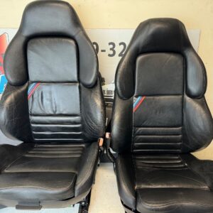 BMW M3 VADER BLACK LEATHER SPORT SEAT PAIR E36 M3.