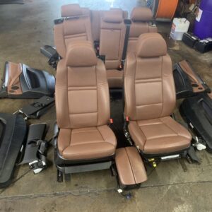 BMW X5 E70 FRONT REAR INTERIOR COMPLETE 7 SEATER SET DOOR PANEL SADDLE BROWN 🟤