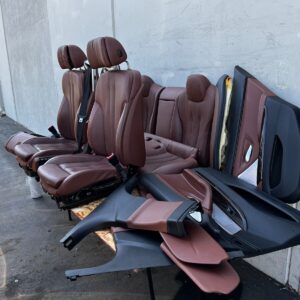 FRONT REAR SEAT SEATS DOOR PANEL BROWN SET BMW 650I 640I F06 (2012-2019) OEM