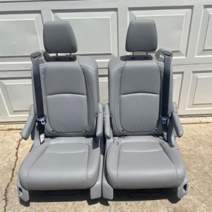 Honda Odyssey Seats 2nd Row 2021-2024Light Gray Leather Sprinter Transit 2PCS