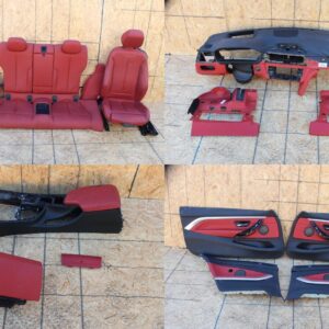 Interior Heated Sport Seat Dashboard Console Door Panel Red Set OEM BMW F32