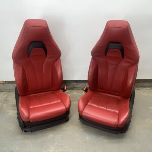 OEM 2014-2018 BMW X5 X5M M F15 F85 F86 X6M F15 FRONT Mugello Red LEATHER SEATS