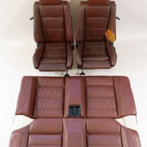Used 1988-1993 BMW E30 M3 Complete Interior Seat Set Cardinal Red Leather